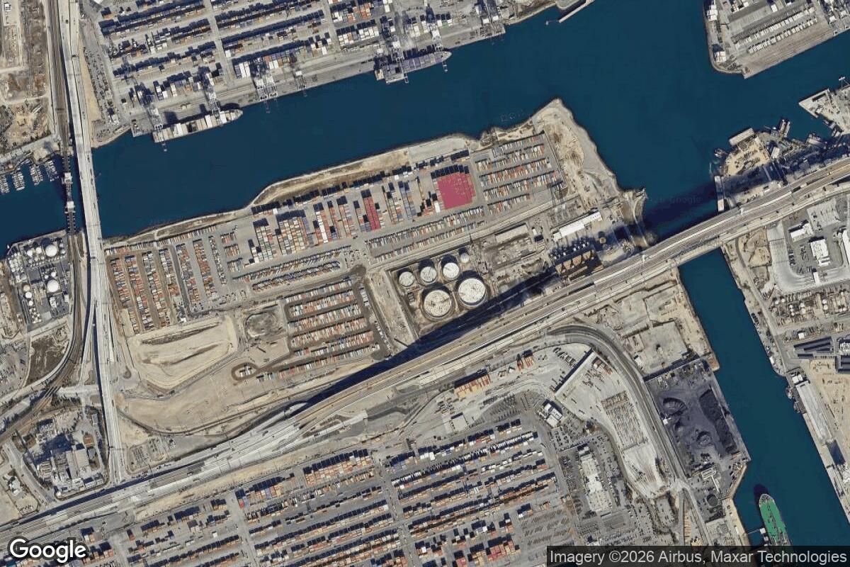 Aerial photo of Long Beach Terminal